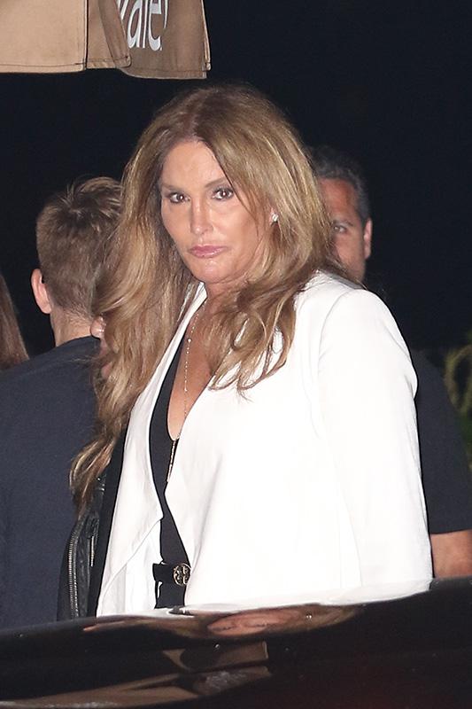 Caitlyn Jenner keeps it classy in a jumpsuit while leaving dinner