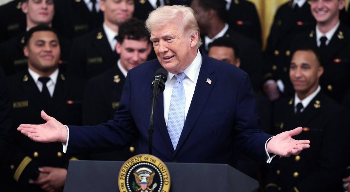 image of The president ripped Democrats for 'destroying' Christopher Columbus. 