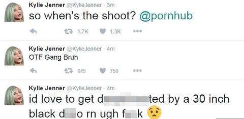 Hacked! Kylie Jenner Tweets Scandalous Messages About Leaking Her Sex Tape