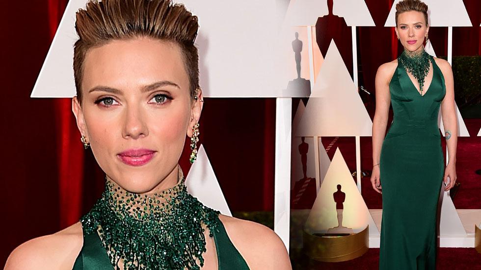 Scarlett Johansson Green Dress