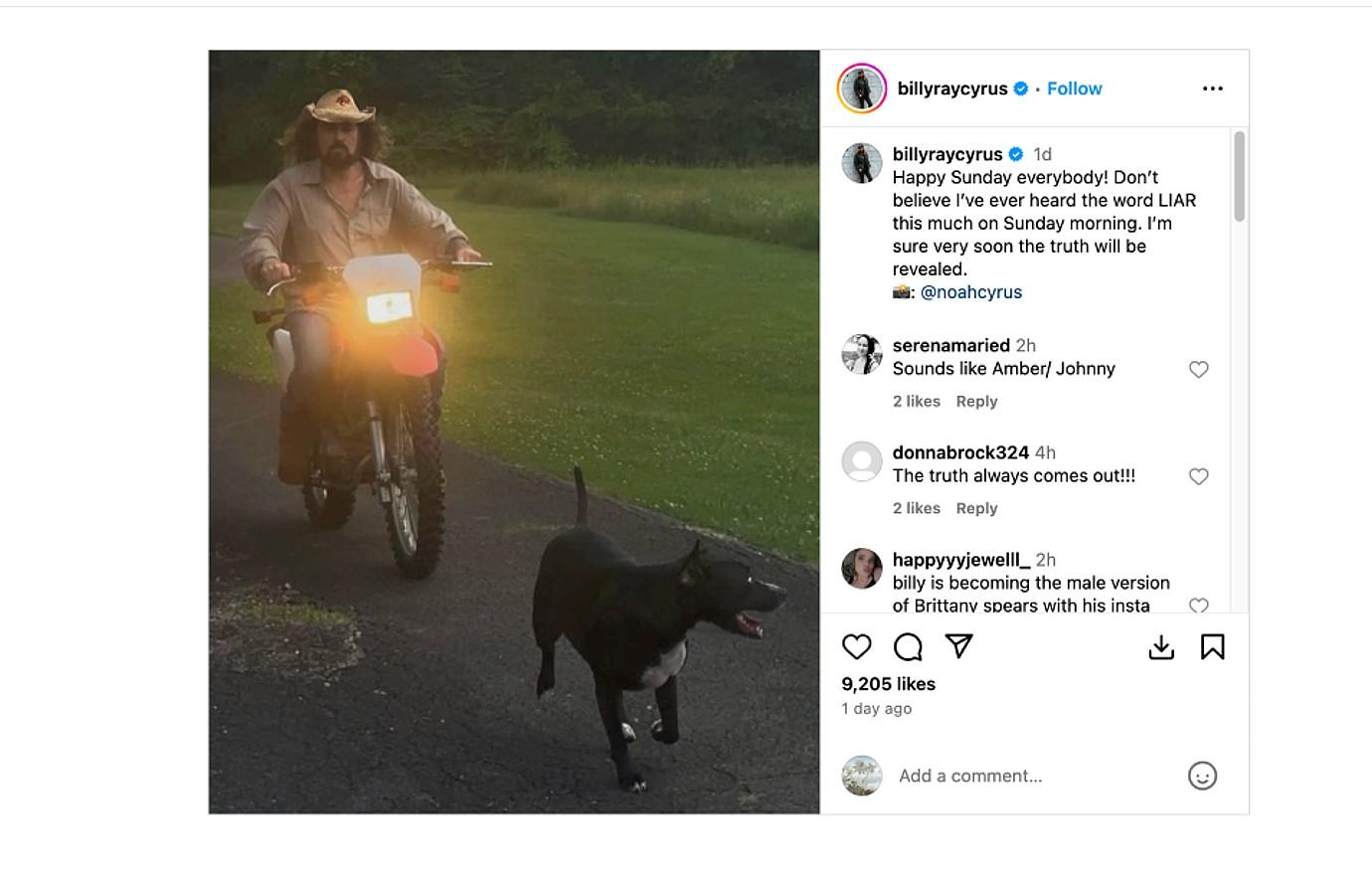 billy ray cyrus ig