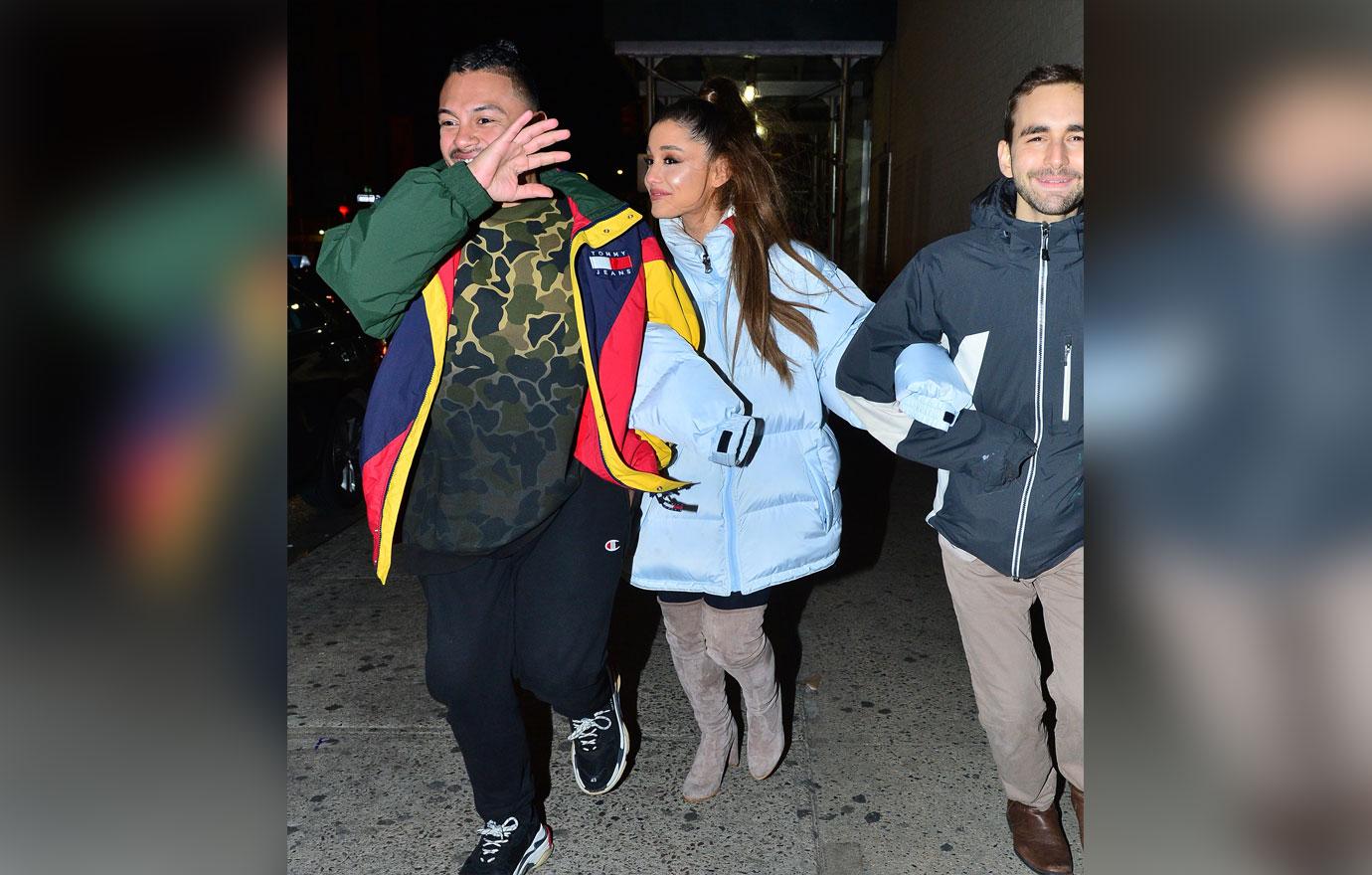 Ariana Grande spotted out with friends for dinner in New York