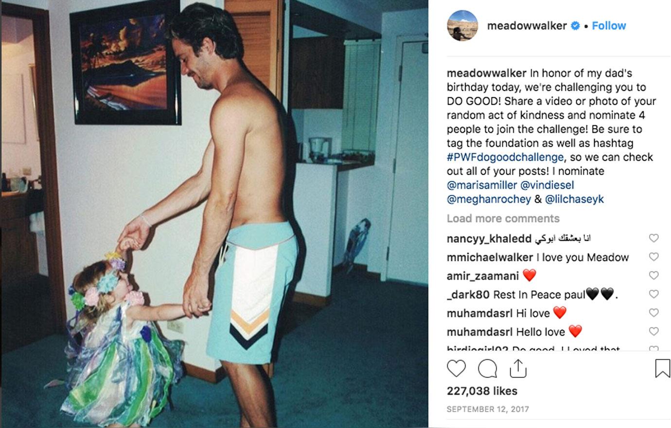 Paul walker daughter meadow 20th birthday 4