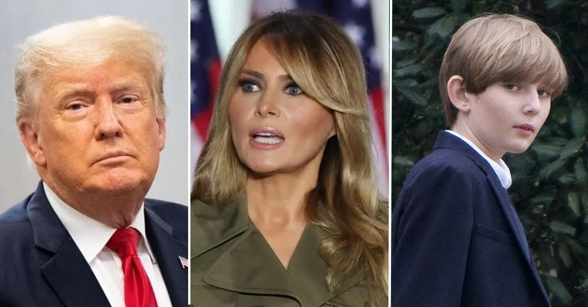 Melania Trump Keeping Son Barron Away From Dad Donald's Arrest Drama