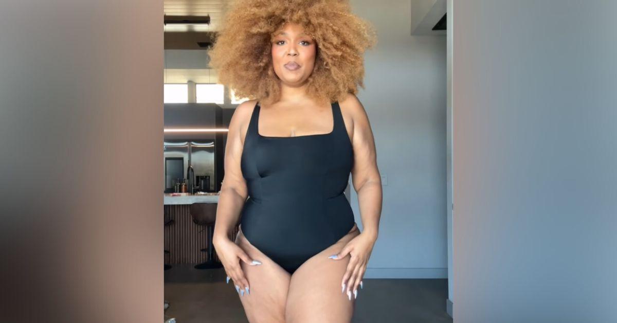 artist lizzo flaunts dramatic weight loss tiny purple bikini photos