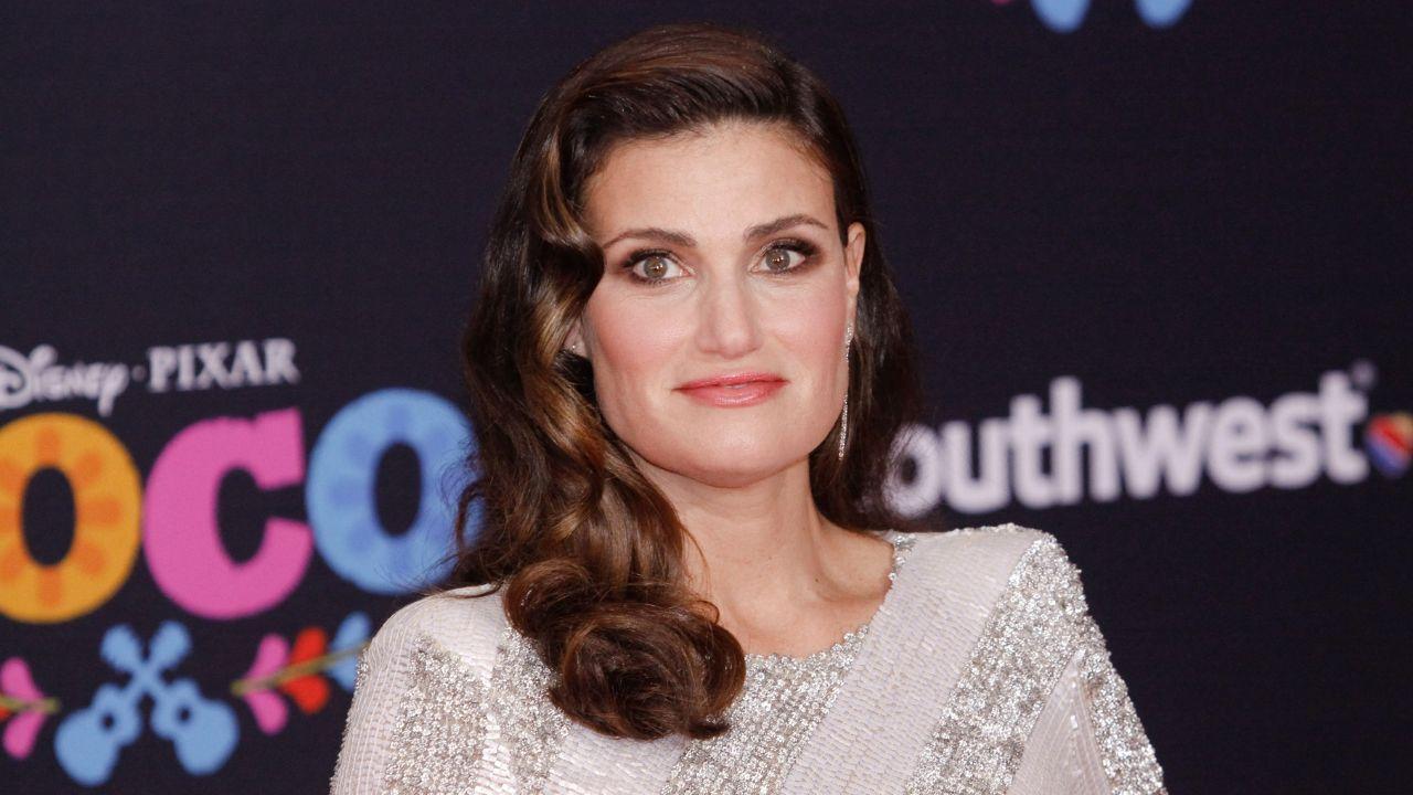 Image of Idina Menzel discussed returning to work while breastfeeding and adjusting to life as a new mother.