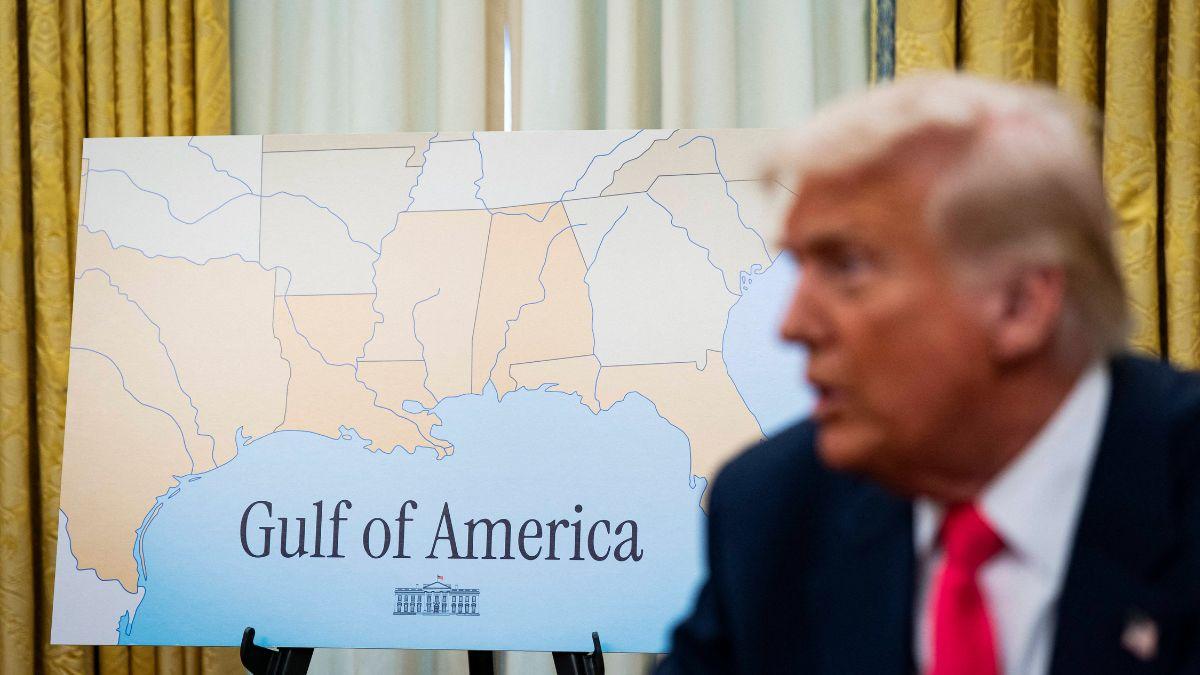 image of Donald Trump joked about renaming the Gulf of Mexico.