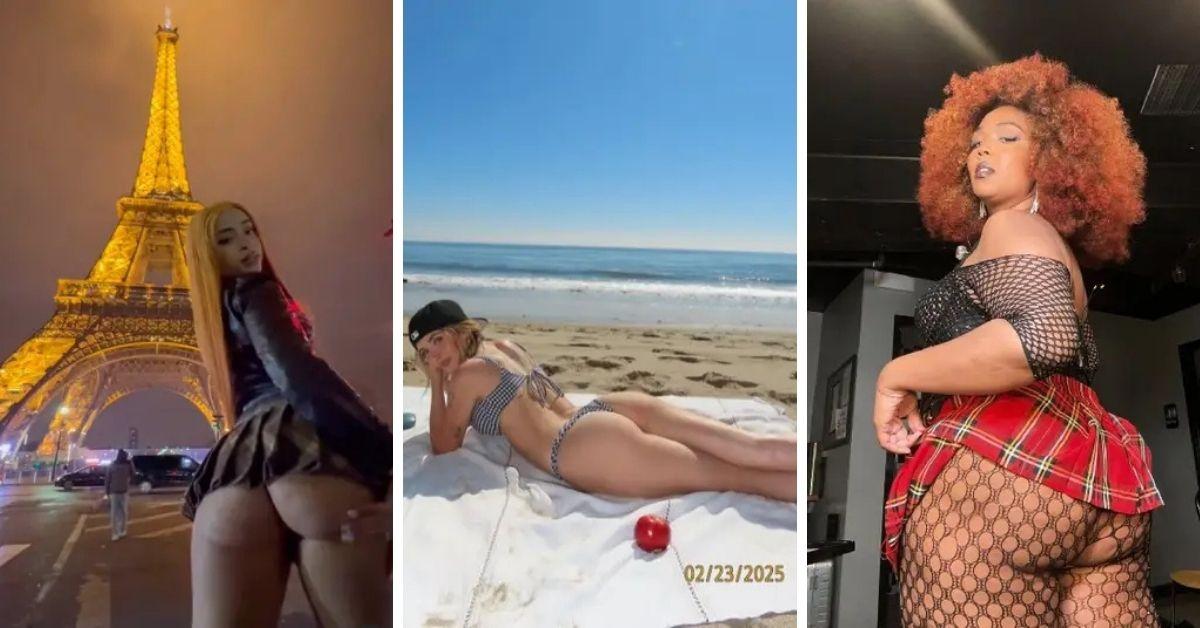 celebrities who bare their bum in