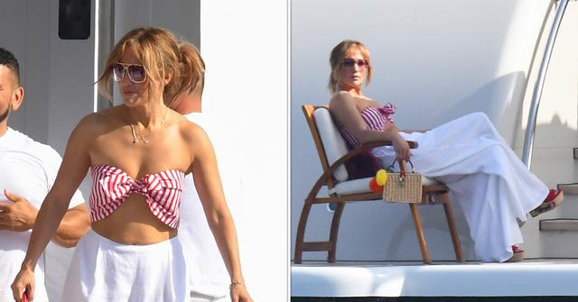 jennifer lopez ben affleck on yacht on amalfi coast