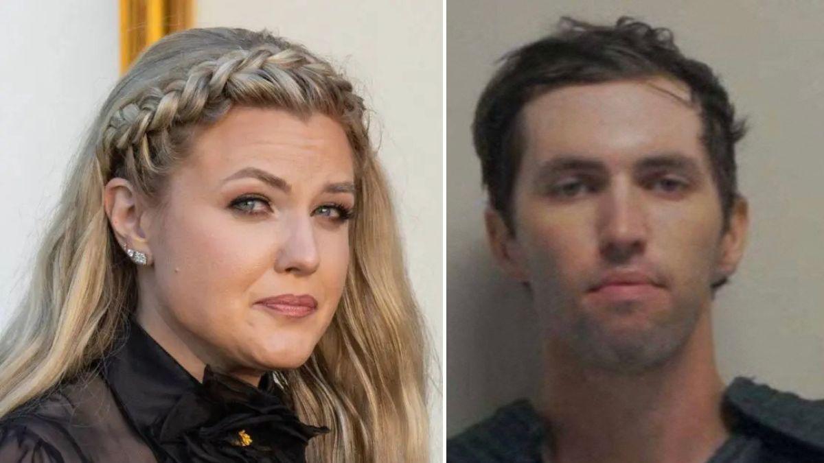 Split photo of Erika Kirk and Tyler Robinson