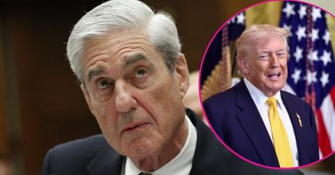 image and inset of Donald trump, Robert mueller