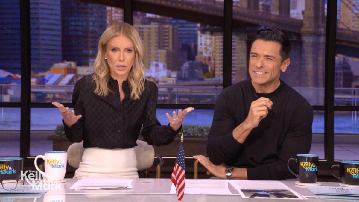 Image of Kelly Ripa said Mark Consuelos wasn't 'remotely concerned' for her during menopause.