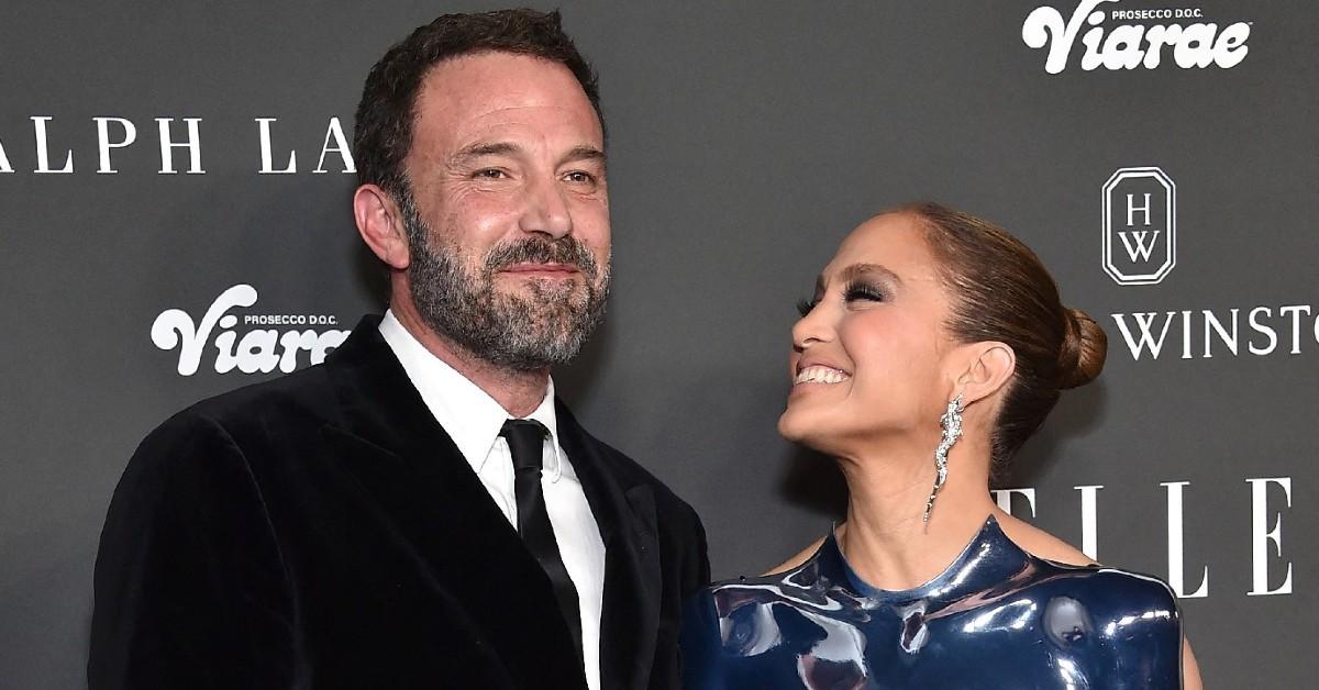 Photo of Ben Affleck and Jennifer Lopez. 