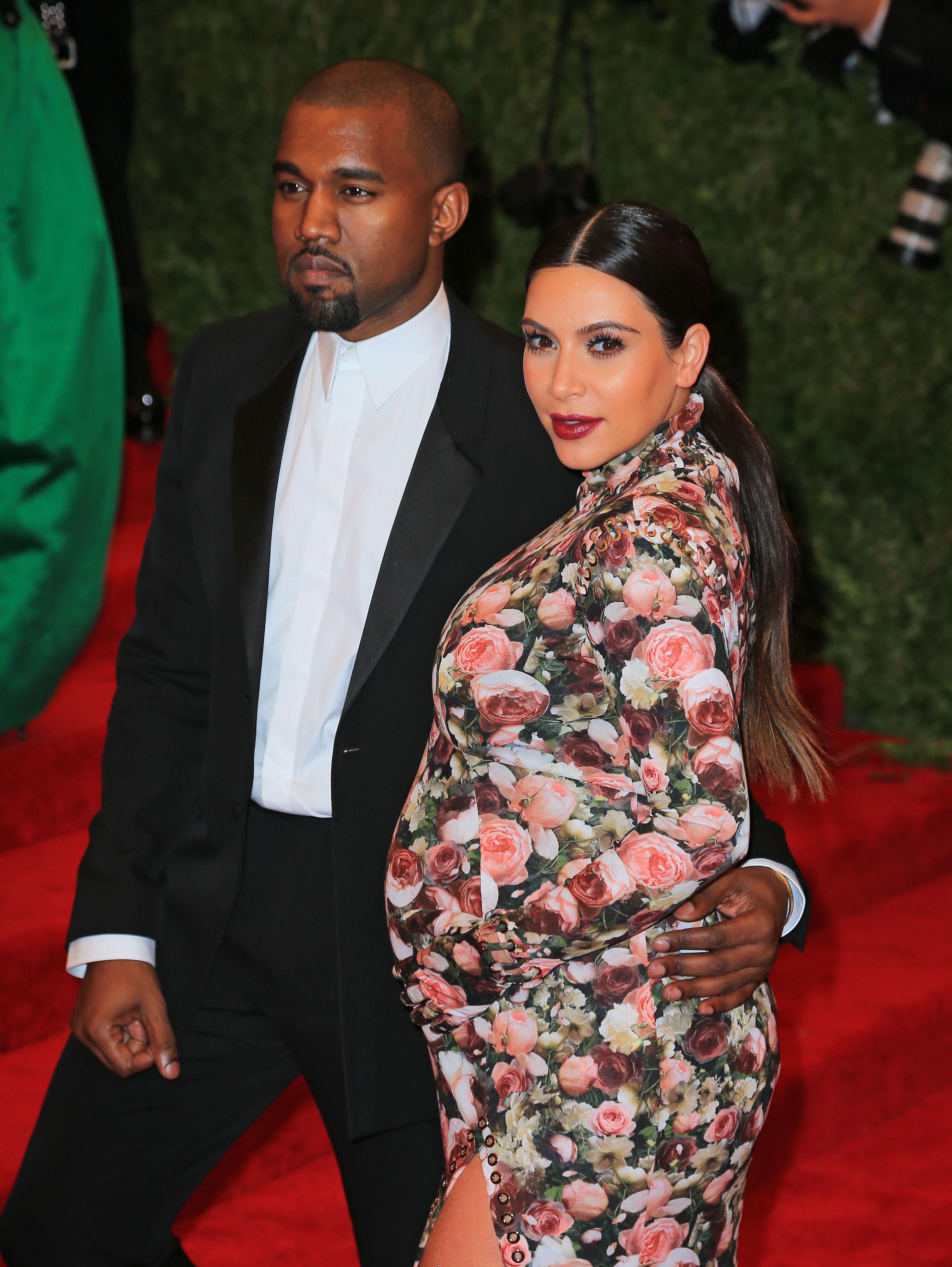 Kim Kardashian arrives at her first costume gala ever with Kanye West at &#8220;PUNK: Chaos To Couture&#8221; Costume Institute Gala in NYC