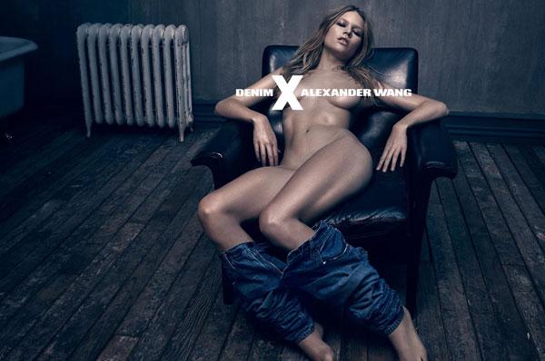 Alexander wang denim ad nude