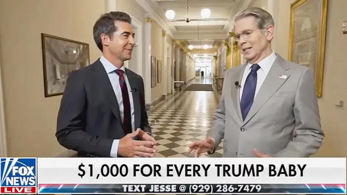 Jesse Watters and Scott Bessent noted that a few Trump admins recently expanded their families.