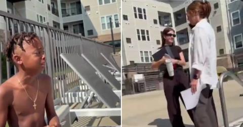 Photo of Black man's child and woman who called the cops