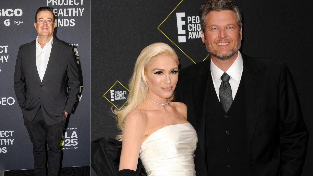 Image of Carson Daly, Gwen Stefani, Blake Shelton