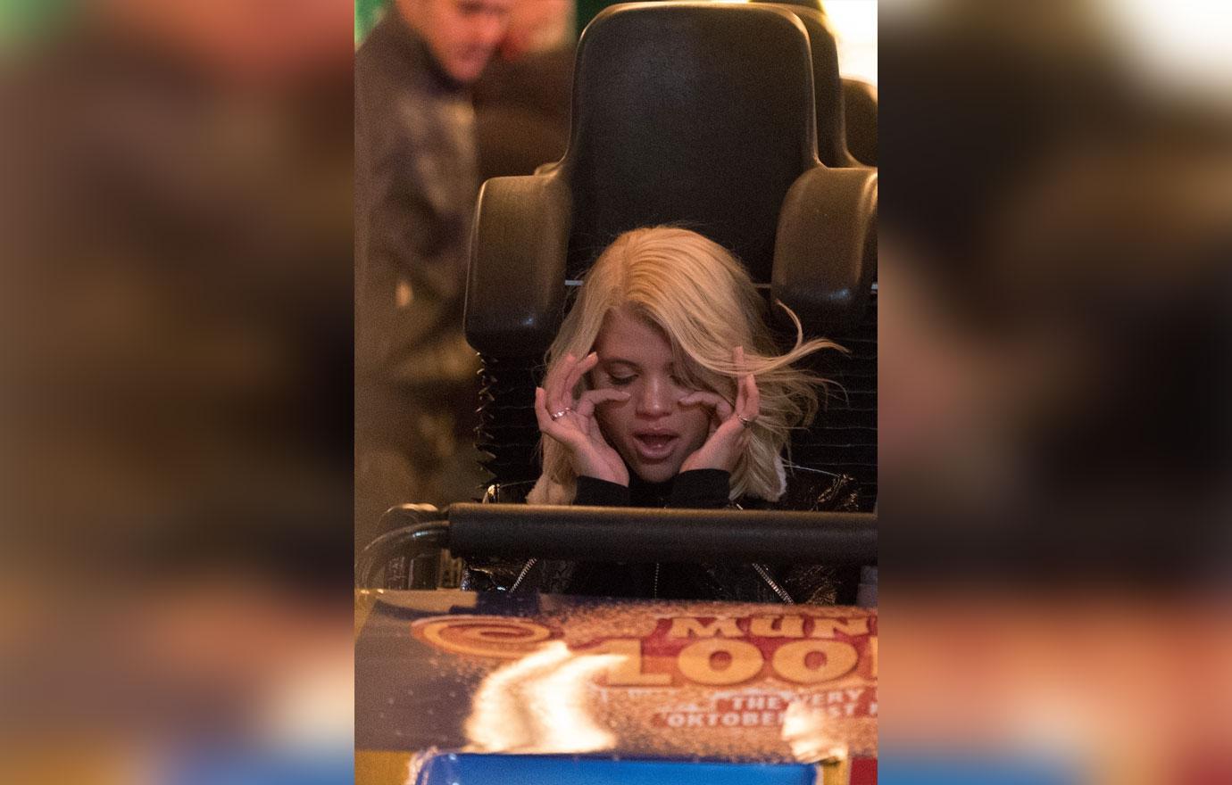 Sofia Richie Winter Wonderland Opening London Roller Coasters Without Scott