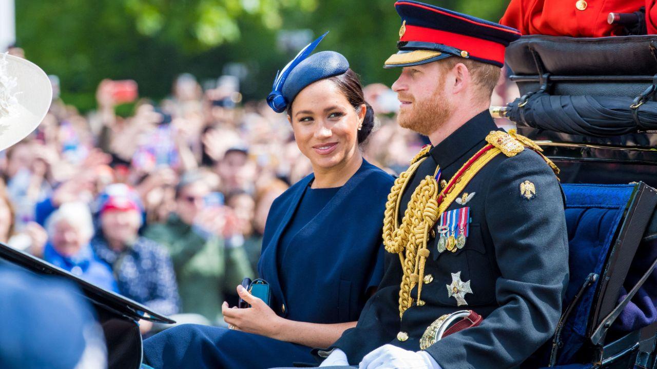 image of Donald Trump said he believes Prince Harry and Meghan Markle treated the late Queen Elizabeth and King Charles with ‘great disrespect.’