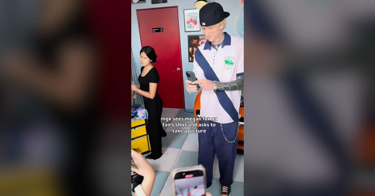 machine gun kelly lusts fan megan fox shirt watch
