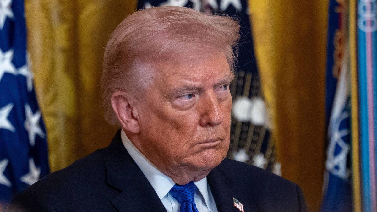 image of Gavin Newsom labeled Donald Trump's justification for launching the war as a 'non-rational.'