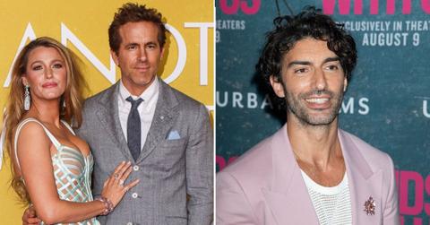 Split Photo of Blake Lively and Ryan Reynolds and Justin Baldoni