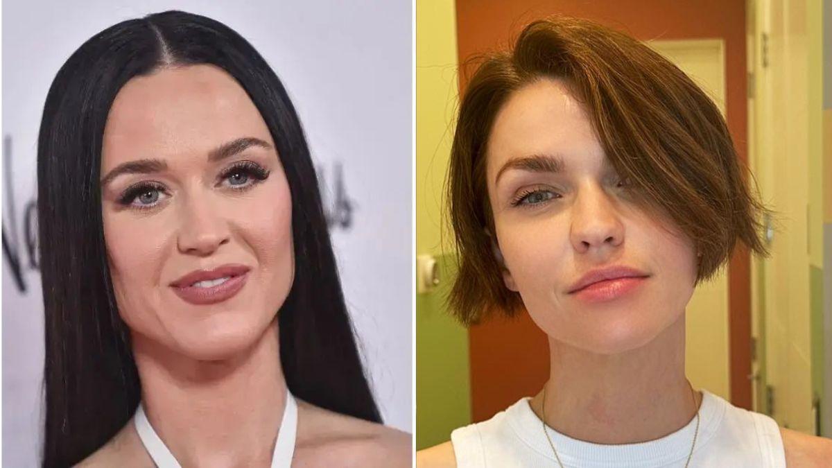 Split photo of Katy Perry and Ruby Rose