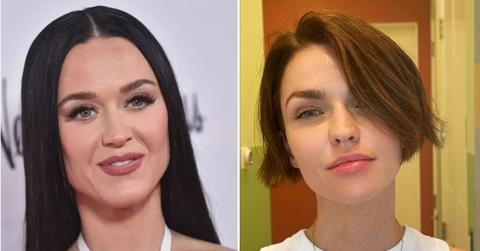 Split photo of Katy Perry and Ruby Rose