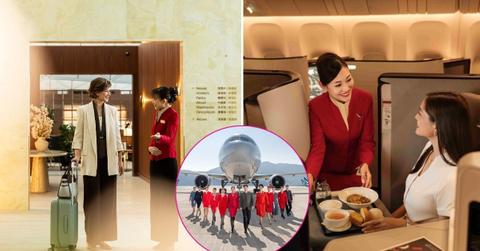 OK! Look inside Cathay Airlines New Business Class Amenities.