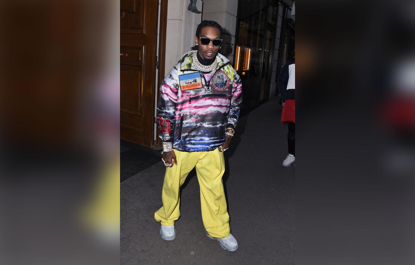 Rapper Kiari Kendrell Cephus Offset leaves the Park Hyatt Hotel