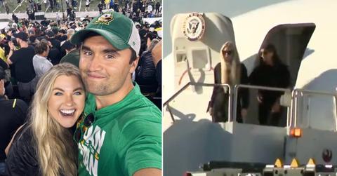 Composite photo of Erika Frantzve, Charlie Kirke and Usha Vance