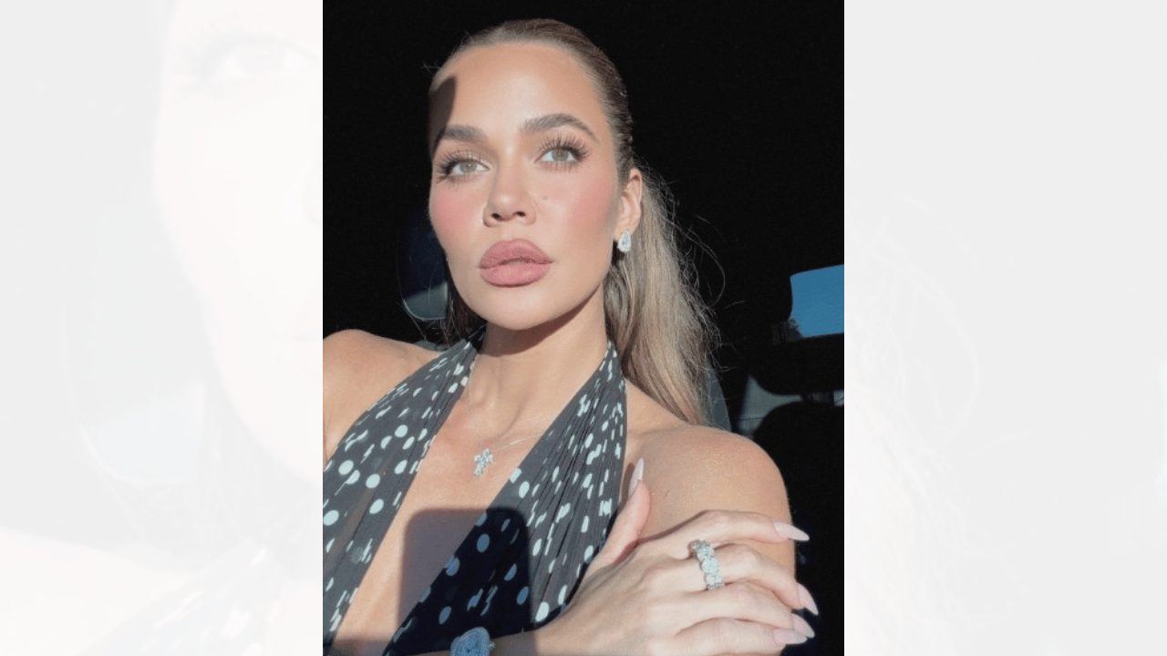 Image of Khloé Kardashian posed inside her car for some of the summer selfies. 