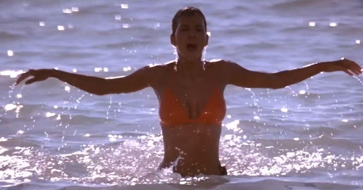 image of Halle Berry confirmed she still owns her orange bikini from 'Die Another Day.'