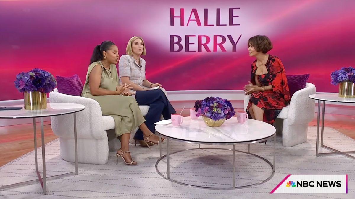Image of Sheinelle Jones called Halle Berry 'naughty' following the hilarious incident.