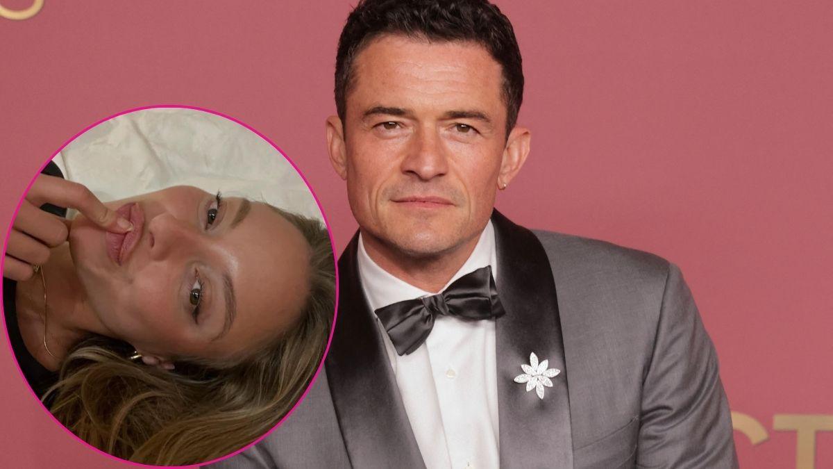 Split photo of Orlando Bloom and Luisa Laemmel.