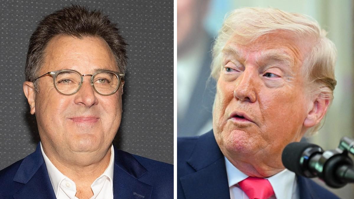 split of Vince Gill and Donald Trump.