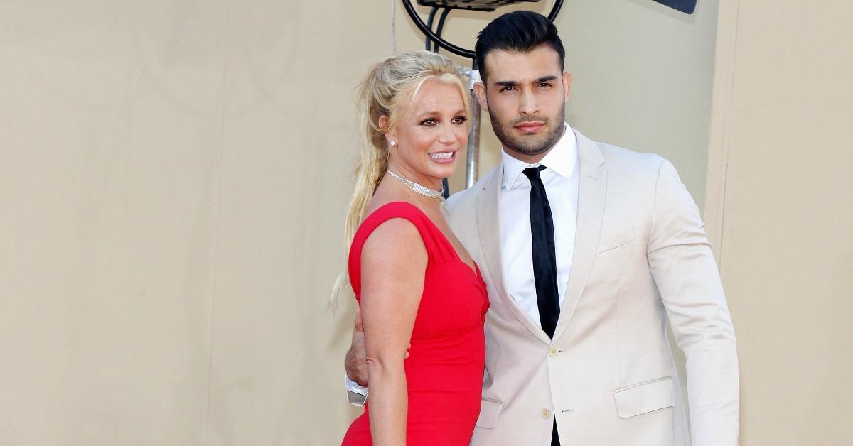 Photo of Britney Spears and Sam Asghari.