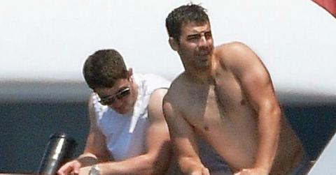 Nick Joe Jonas Shirtless Abs Yacht Photos Long