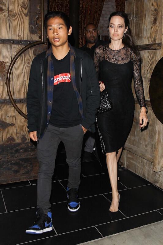 Angelina Jolie dines with son Pax Jolie Pitt at TAO on Mother&#8217;s Day