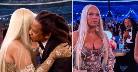 Photo of Jay Z and Beyonce at the 2025 Grammys