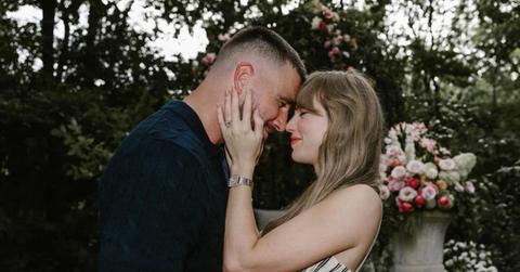Photo of Taylor Swift and Travis Kelce.