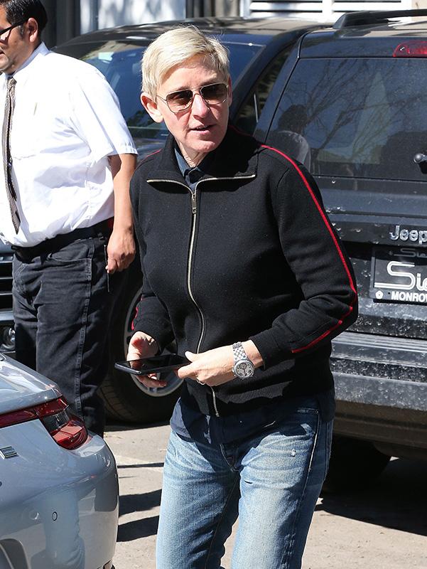 Ellen DeGeneres &amp; Portia De Rossi Out In West Hollywood