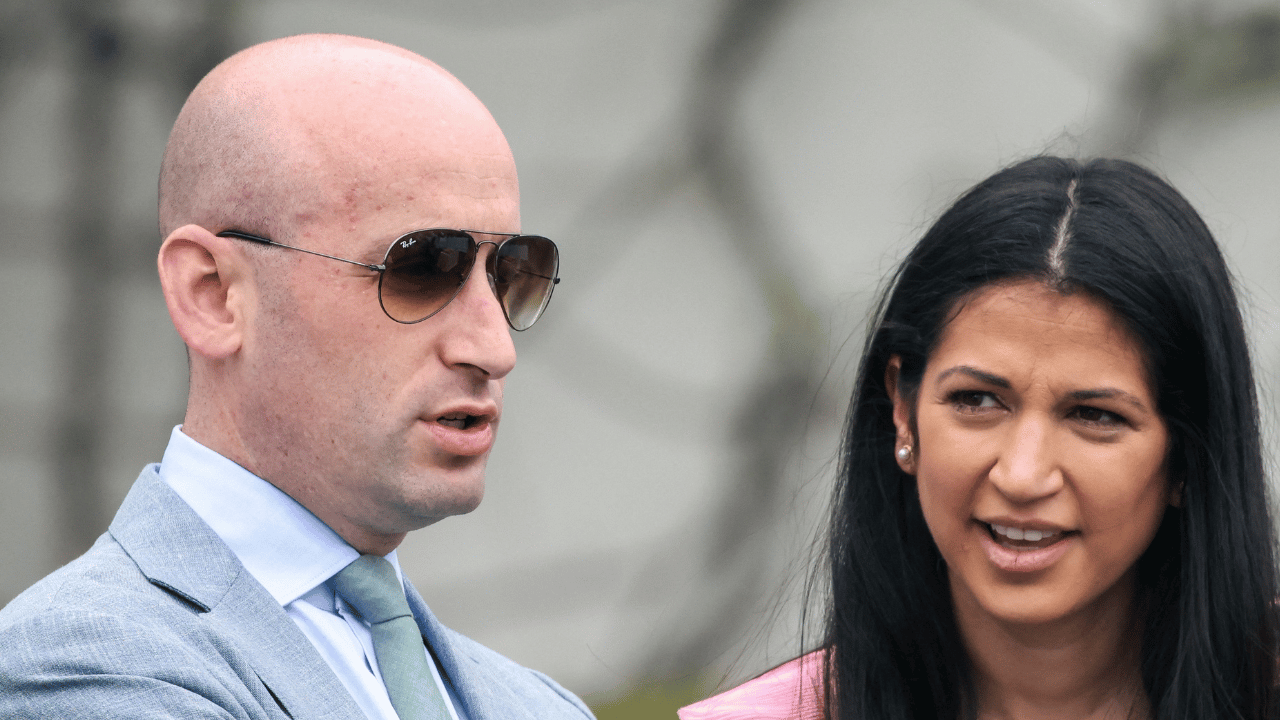 Image of Stephen and Katie Miller have been condemed for their 'xenophobia.'