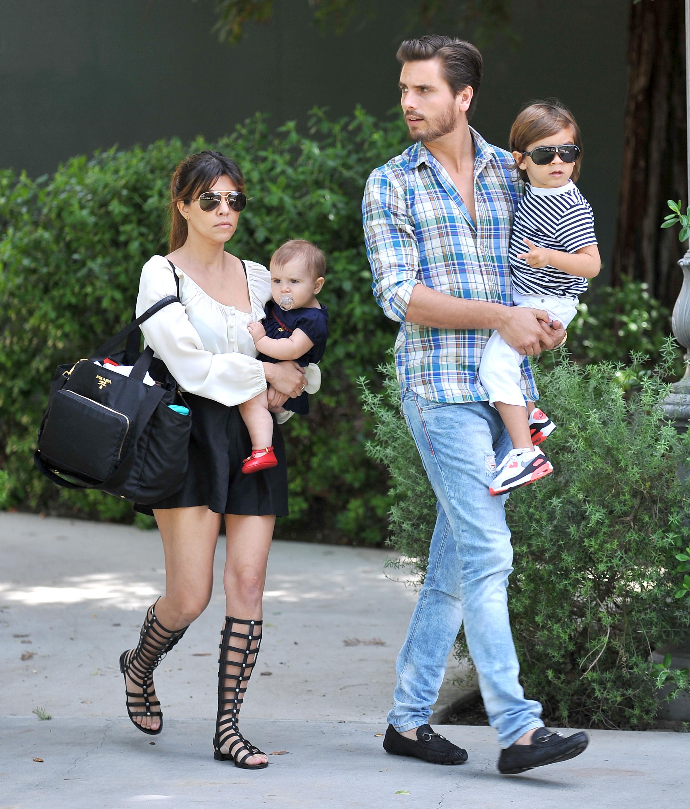 Kourtney Kardashian and family have lunch