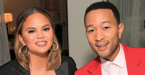 Chrissy Teigen And John Legend Pose At An Event