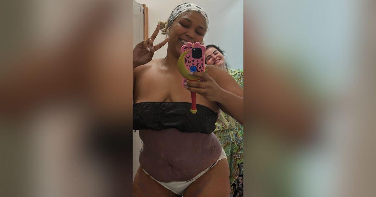 lizzo yitty poolside post