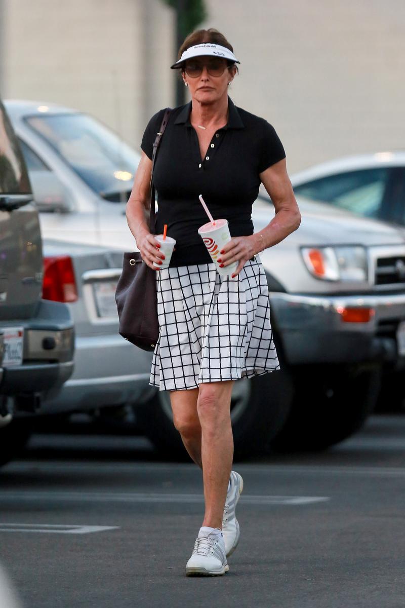 *EXCLUSIVE* Caitlyn Jenner shows off her legs after hitting the golf course