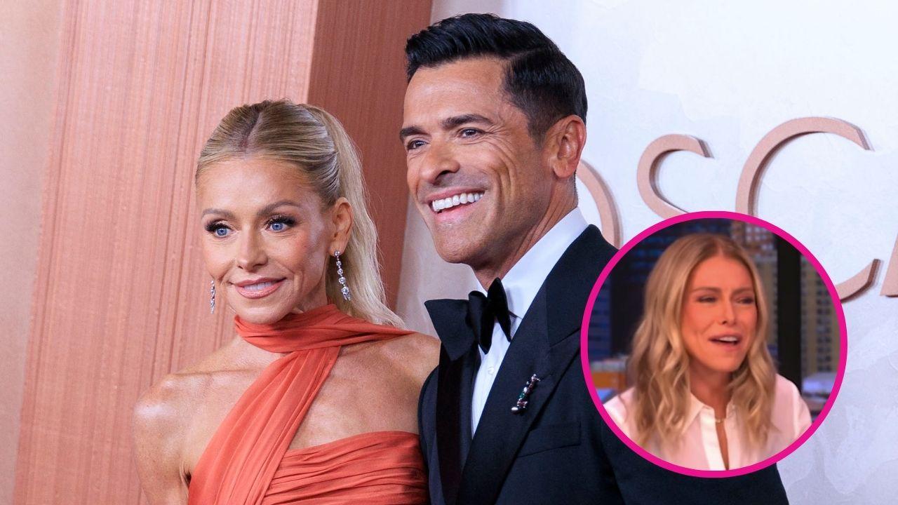 Image of Kelly Ripa teased her husband during an episode of 'Live.'