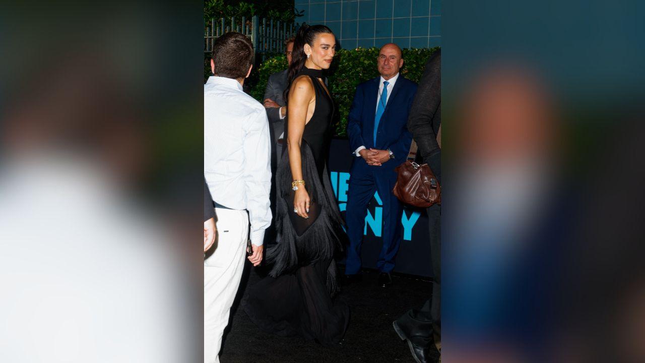 Image Dua Lipa wore the dress to her husband Callum Turner’s movie premiere.